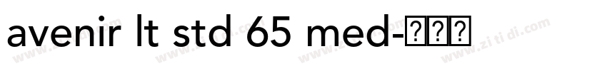 avenir lt std 65 med字体转换